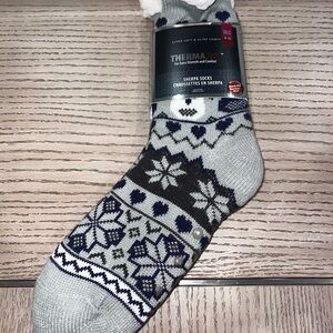 Gray Sherpa Cozy Socks